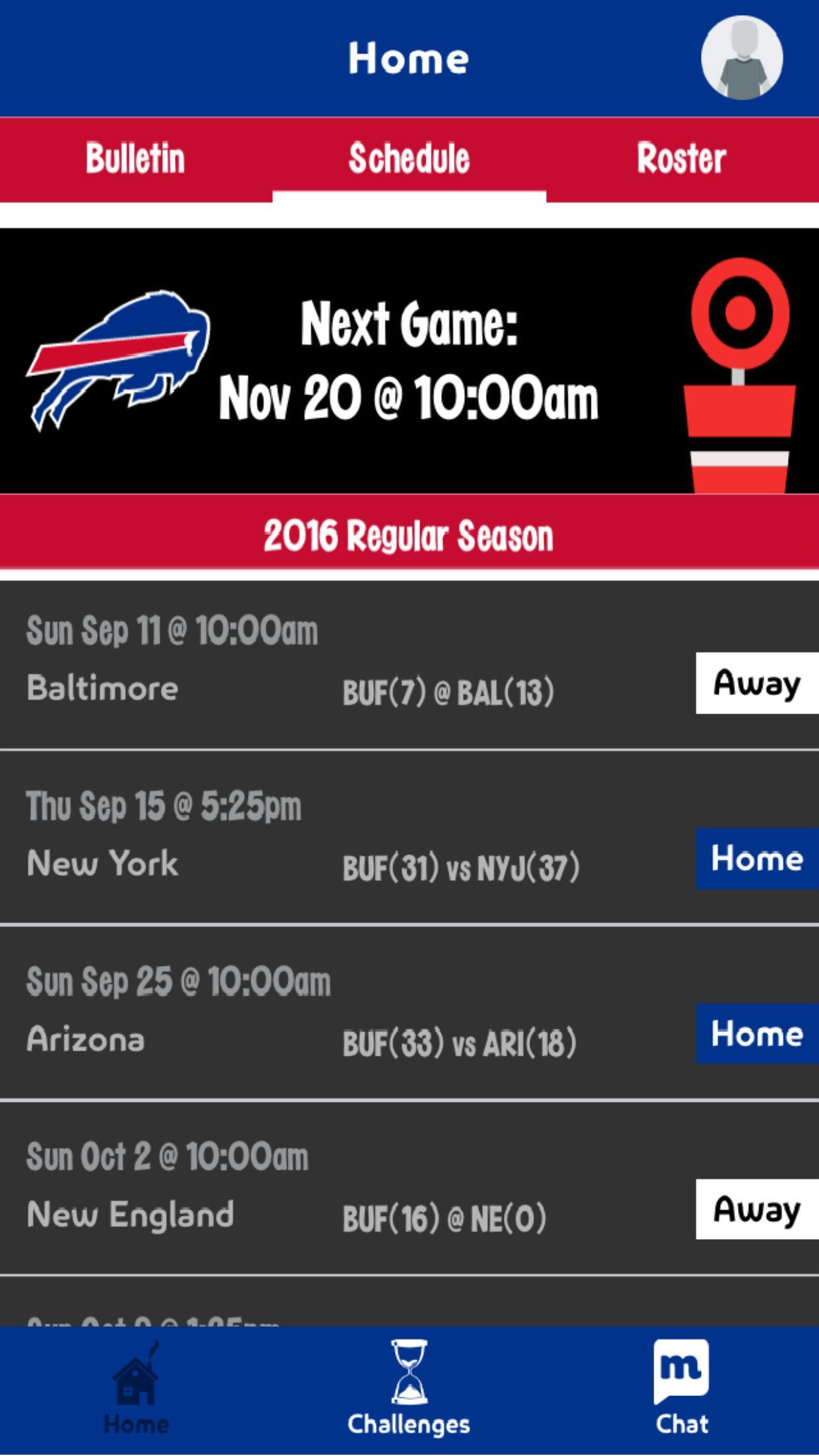 Club Buffalo Bills