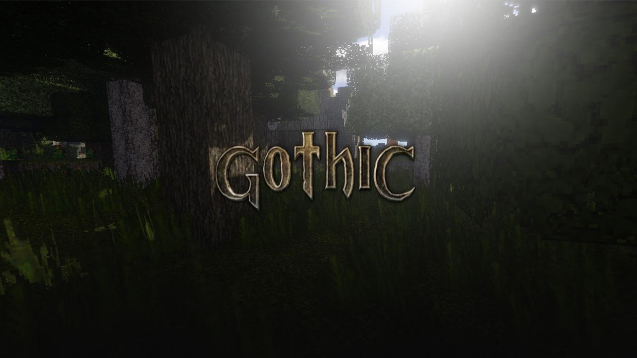 แพ็คเกจทรัพยากร Minecraft Gothic