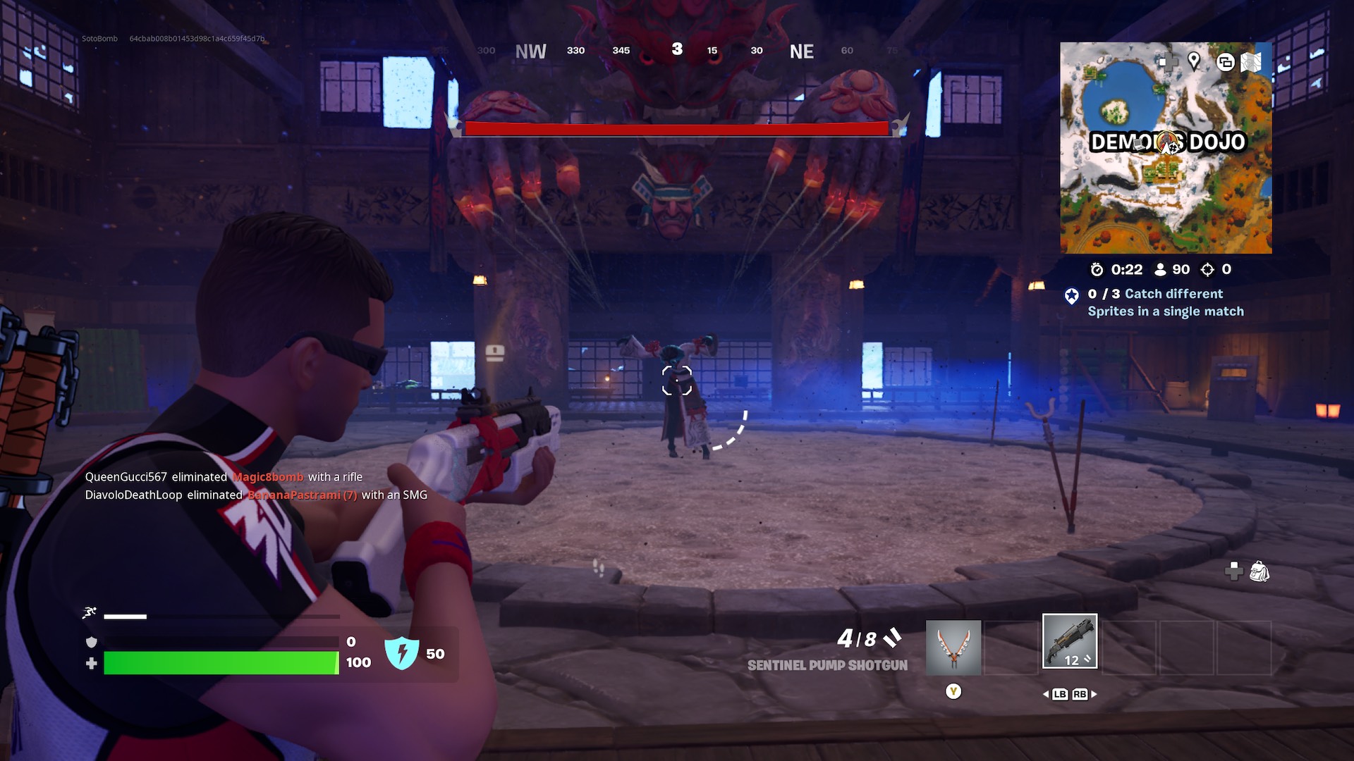 วิธีค้นหาและสร้างความเสียหายปีศาจใน Fortnite บทที่ 6, ซีซั่น 1