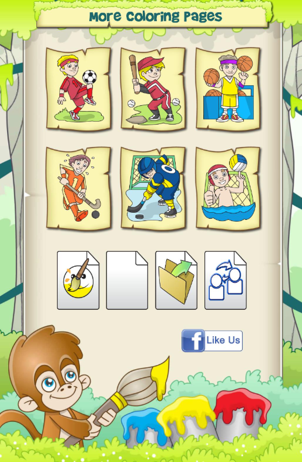 Sports Coloring Game