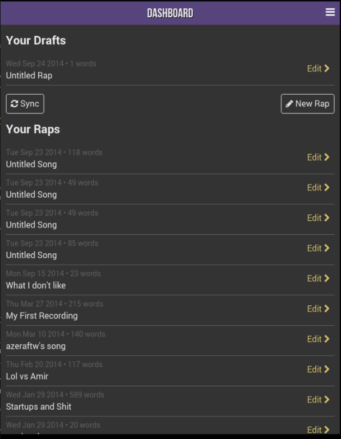 RapPad: Write Better Lyrics