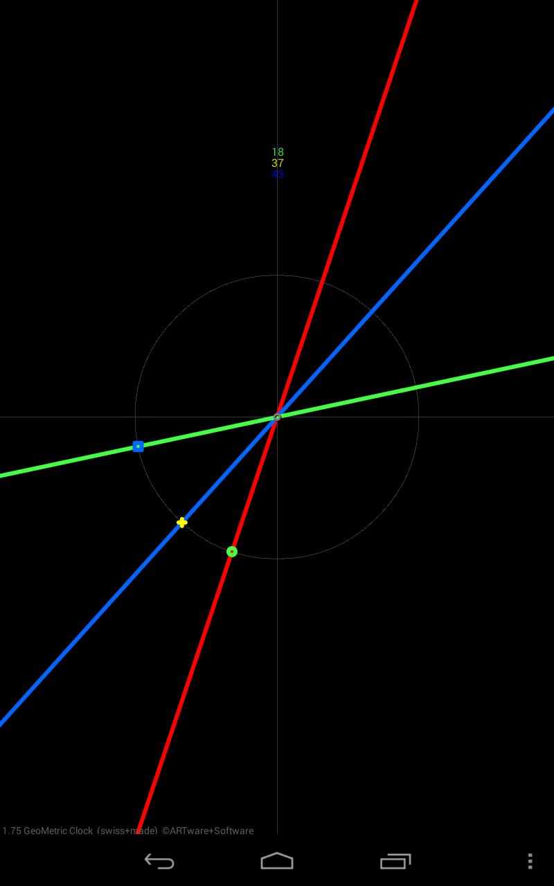 GeoMetric Clock Live Wallpaper