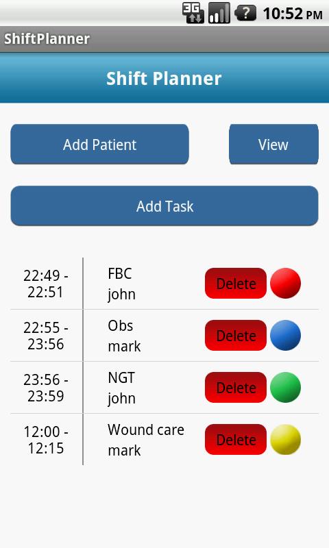 Nursing Shift Planner