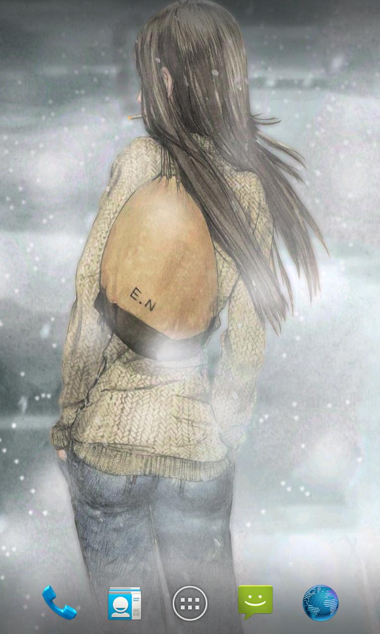 Winter Girl LiveWallpaper Free