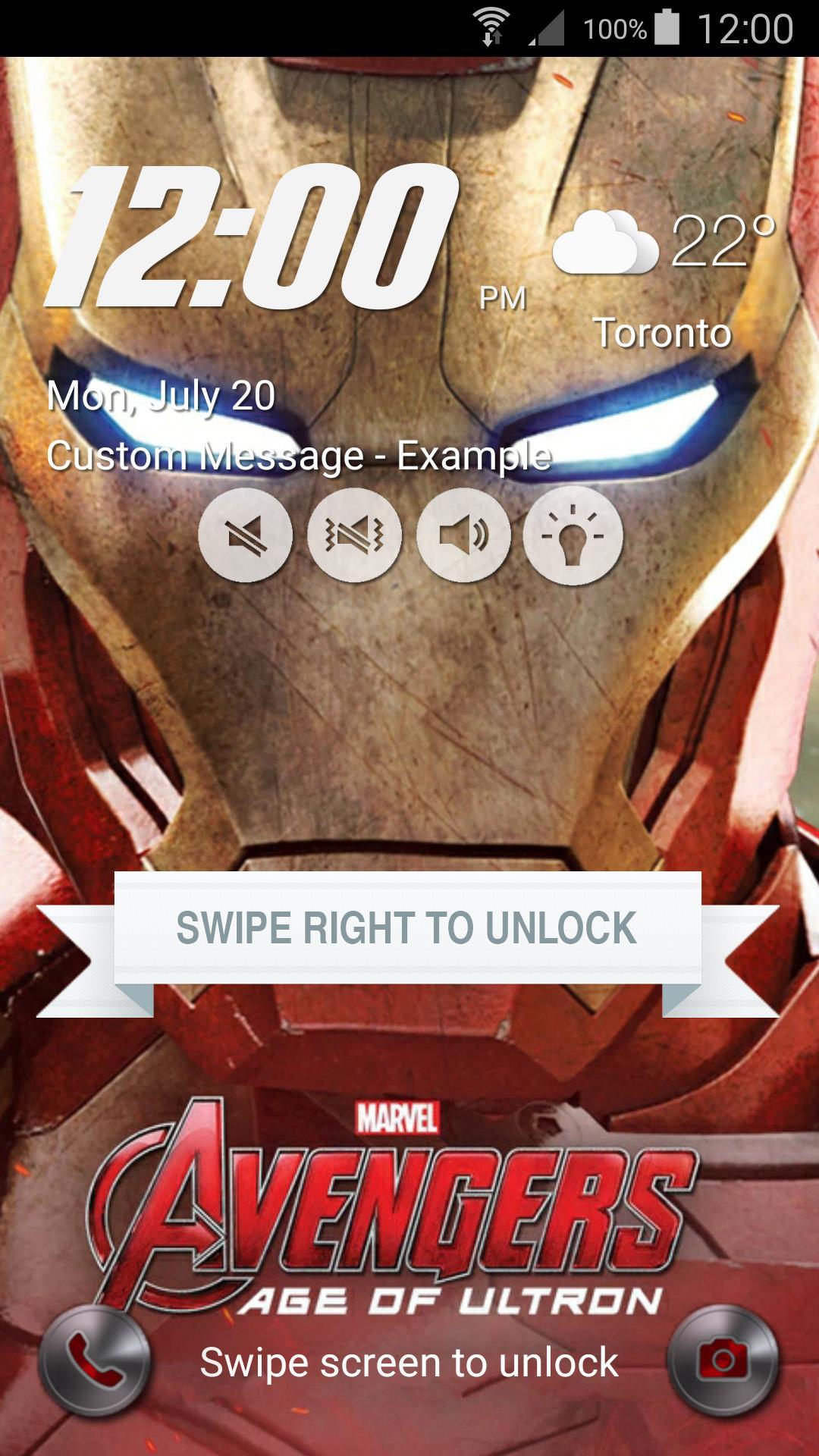 Lock Screen inspired Iron Man