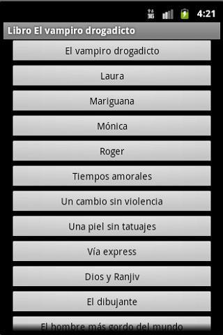 Libro "El vampiro drogadicto".