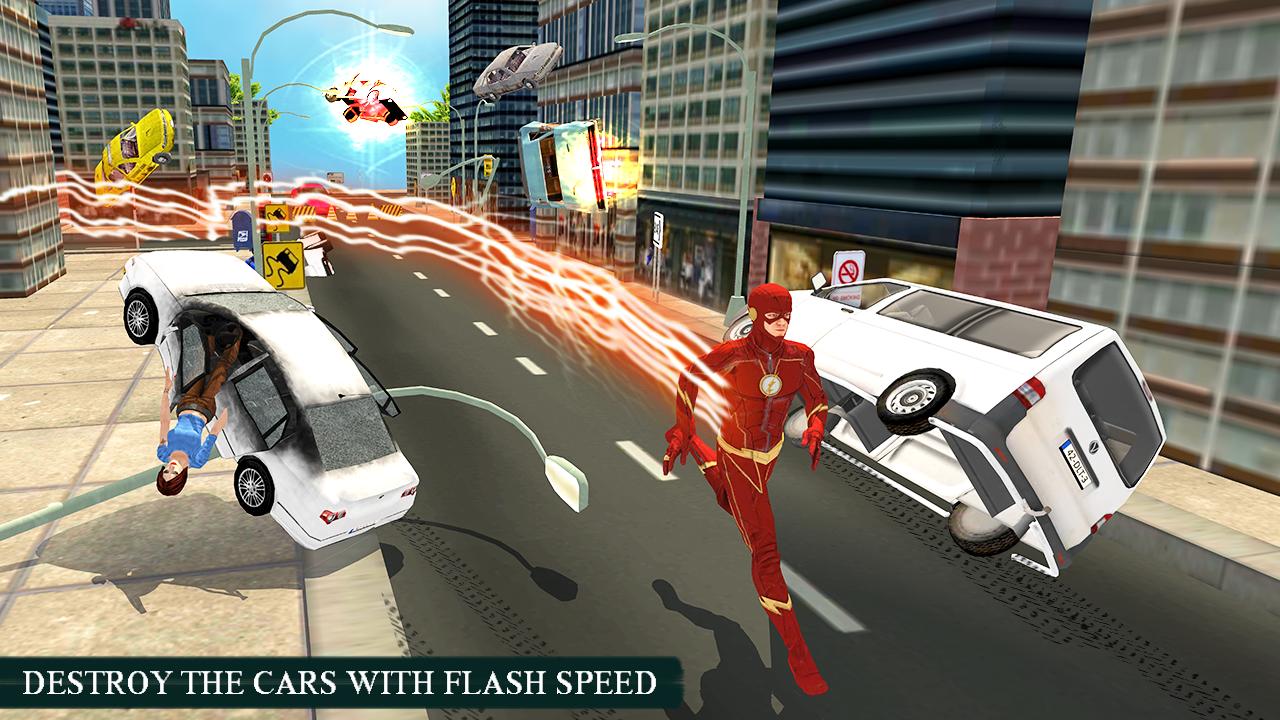 Superhero Flash Hero:flash speed hero- flash games