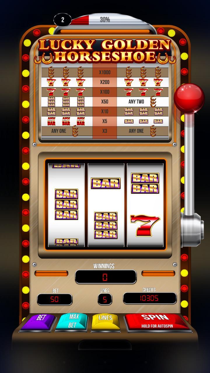Lucky Golden Horseshoe Slots!