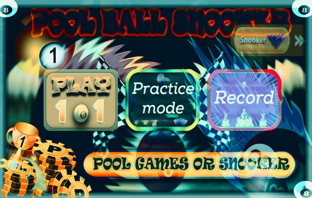 Pool table games balls