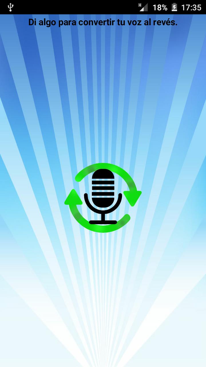 Speak backwards - Voice